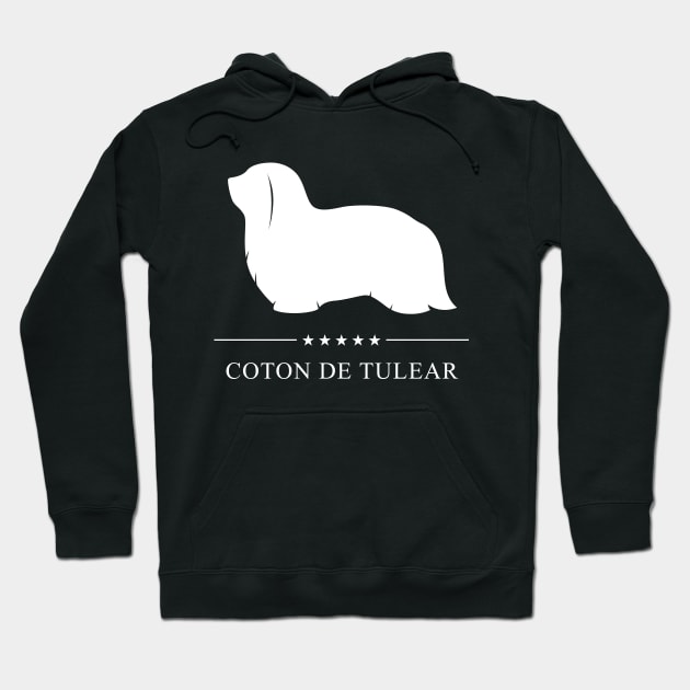 Coton de Tulear Dog White Silhouette Hoodie by millersye